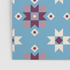 Modern quilt - blue Poster Gallery Image 3