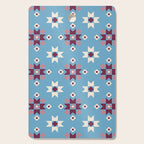Modern quilt - blue Cutting Board Gallery Image 1