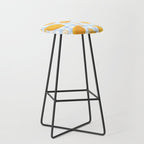 Lemons on Pastel Blue Gingham Stool Gallery Image 1