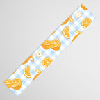 Lemons on Pastel Blue Gingham Table Runner Gallery Image 3