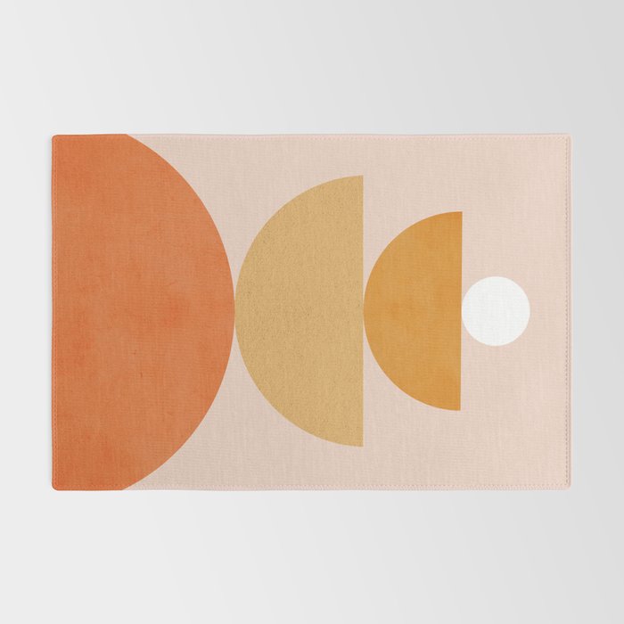 Abstraction Circles Balance Modern Minimalism 007 Rug Gallery Image 2