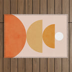 Abstraction Circles Balance Modern Minimalism 007 Outdoor Rug Gallery Image 1
