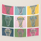 Lacrosse Marylin Blue Wall Tapestry Gallery Image 4