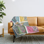 Lacrosse Marylin Blue Throw Blanket Gallery Image 1