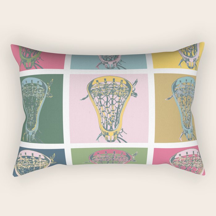 Lacrosse Marylin Blue Rectangular Pillow Gallery Image 2
