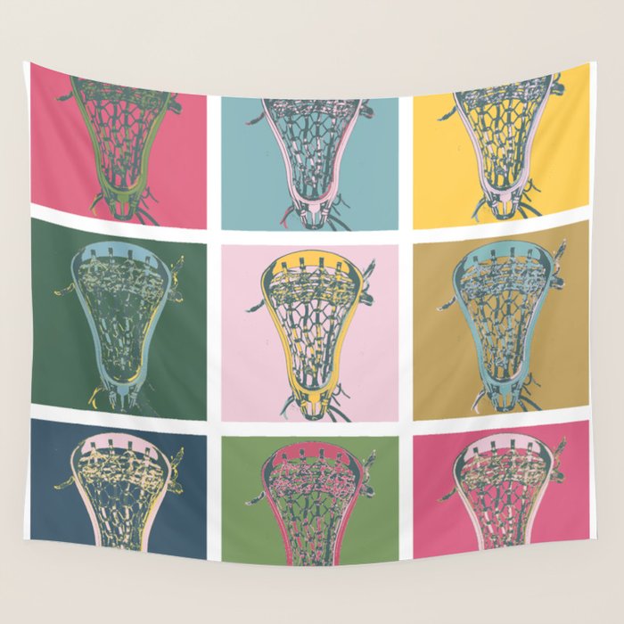 Lacrosse Marylin Blue Wall Tapestry