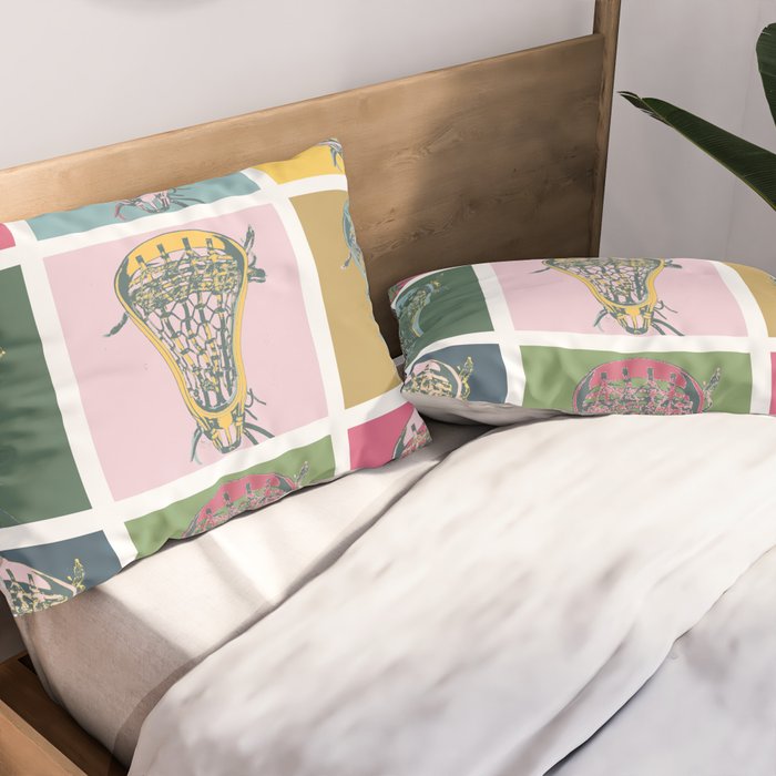 Lacrosse Marylin Blue Pillow Sham Gallery Image 2