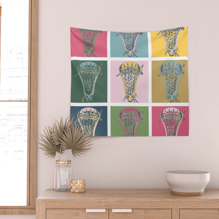 Lacrosse Marylin Blue Wall Tapestry Gallery Image 2