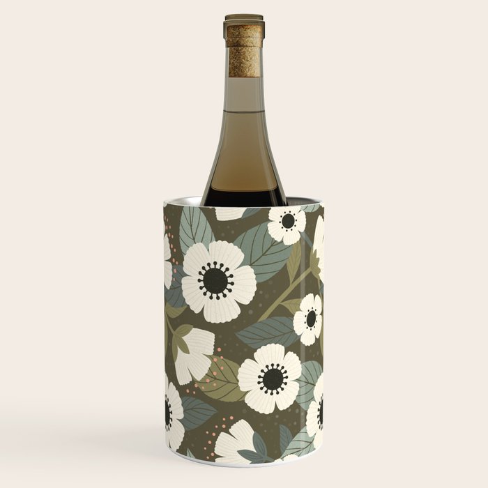 Flower Blossoms and Leaves Wine Chiller Gallery Image 3
