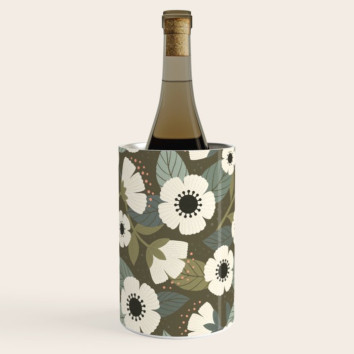 Flower Blossoms and Leaves Wine Chiller Gallery Image 2