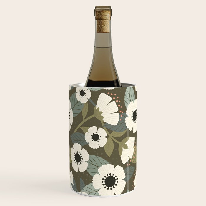 Flower Blossoms and Leaves Wine Chiller Gallery Image 1