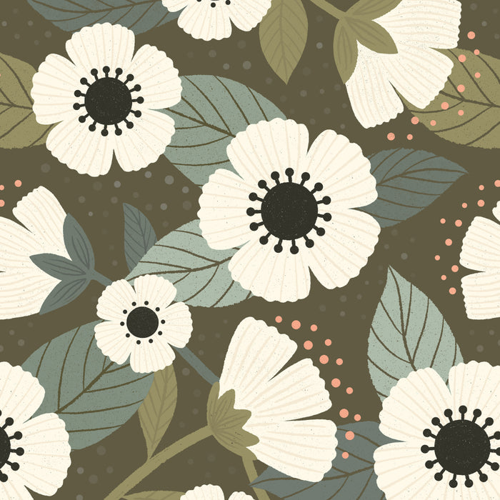 Flower Blossoms and Leaves Coffee Mug Gallery Image 2
