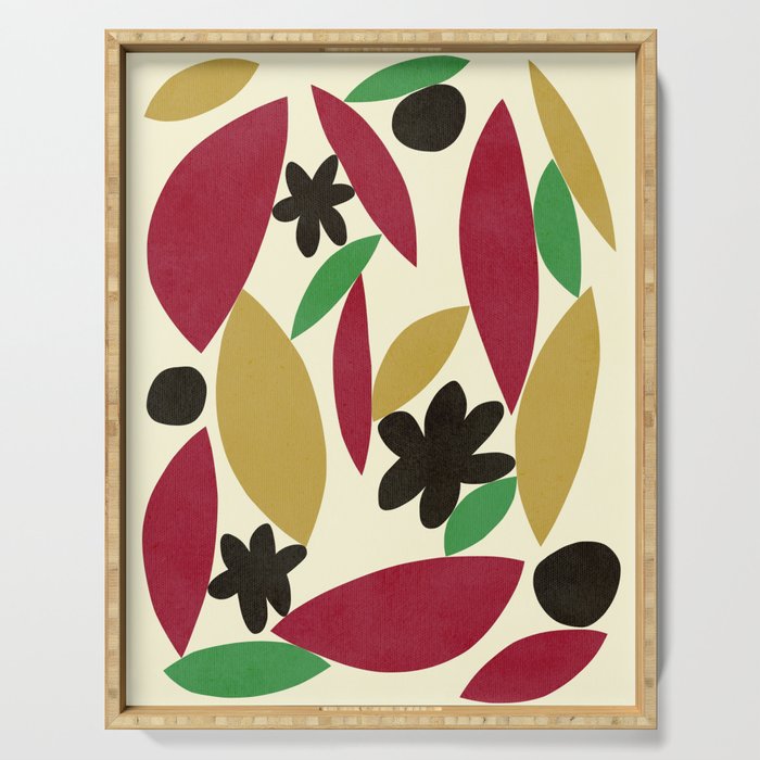 Flower05-1 Serving Tray Gallery Image 1