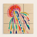 Little Jellyfish Wood Wall Art Gallery Image 1
