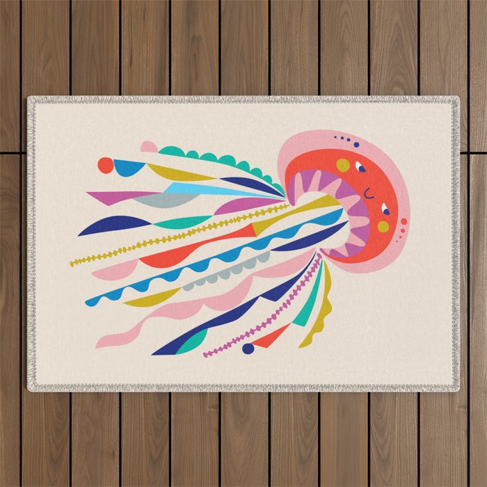 Little Jellyfish Outdoor Rug Gallery Image 1