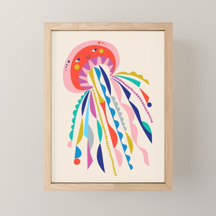 Little Jellyfish Mini Art Print Gallery Image 1