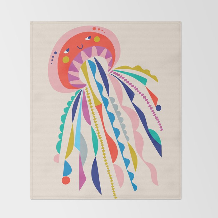Little Jellyfish Throw Blanket Gallery Image 2