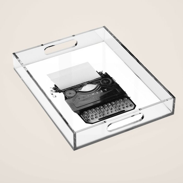 typewriter Acrylic Tray Gallery Image 1