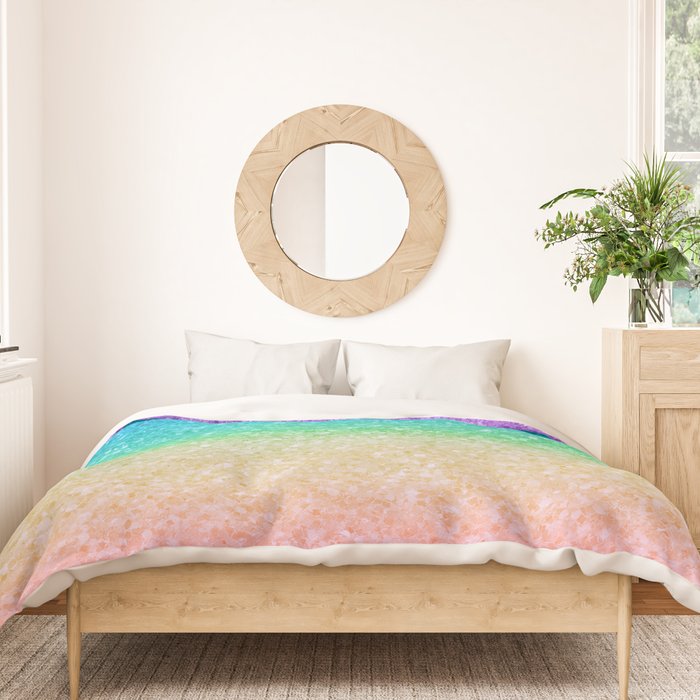 Rainbow Glitter Duvet Cover Gallery Image 3