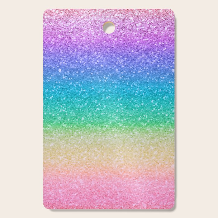 Rainbow Glitter Cutting Board Gallery Image 1