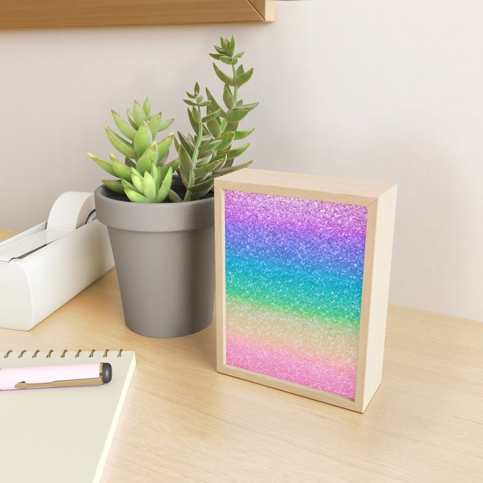 Rainbow Glitter Mini Art Print Gallery Image 2