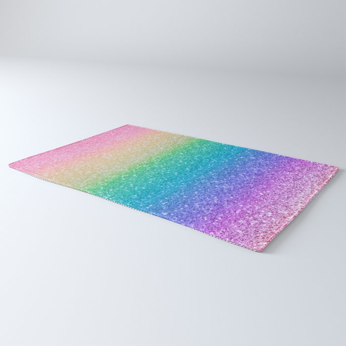 Rainbow Glitter Rug Gallery Image 3