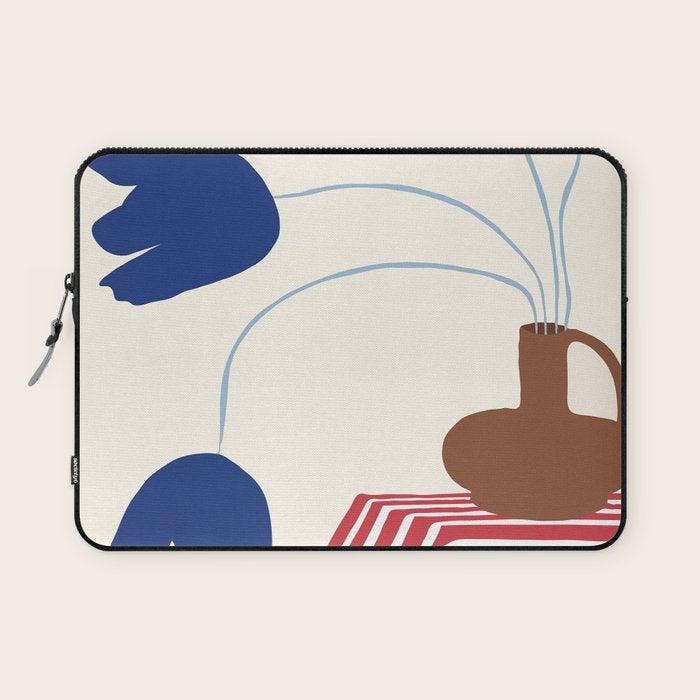 Still life flower pottery Laptop Sleeve Gallery Image 1