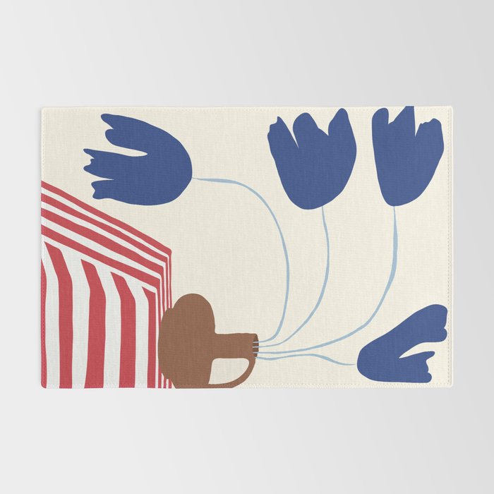 Still life flower pottery Rug Gallery Image 2