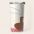 Still life flower pottery Travel Mug Gallery Image 2