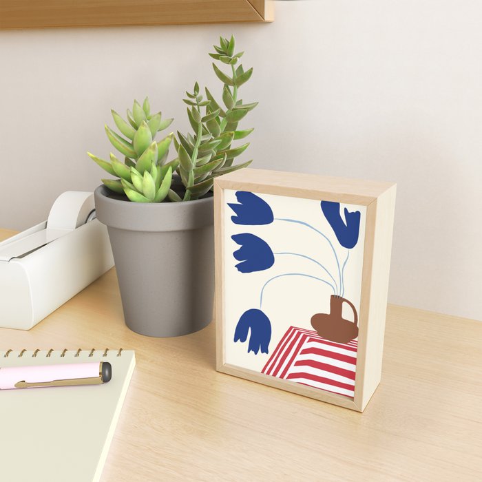 Still life flower pottery Mini Art Print Gallery Image 2