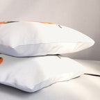 Orange Garden Flowers Pillow Sham Gallery Image 3