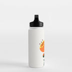 Orange Garden Flowers Water Bottle Gallery Image 3