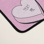 Pink love heart candy cartoon pattern Desk Mat Gallery Image 4