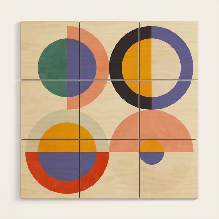 mid century modern 2022 4 Wood Wall Art Gallery Image 1