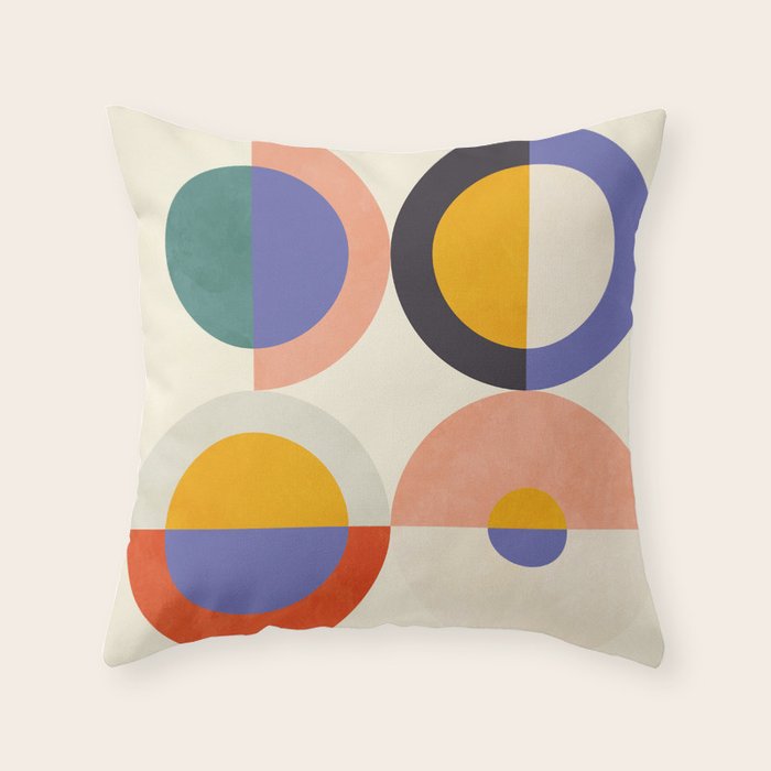 mid century modern 2022 4 Throw Pillow Gallery Image 1