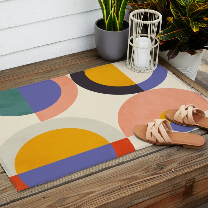 mid century modern 2022 4 Outdoor Rug Gallery Image 2