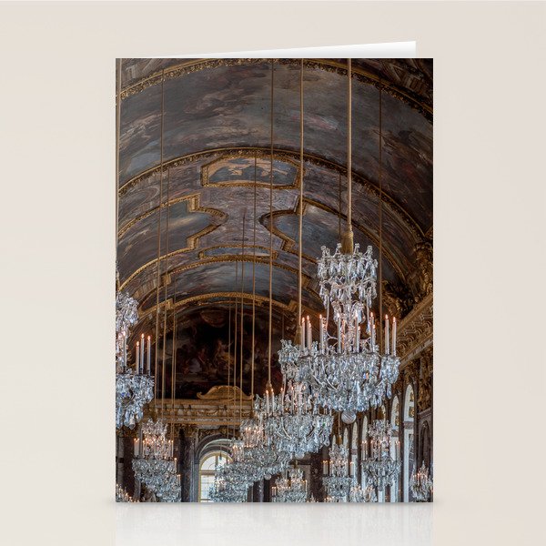 French Palace Chandeliers Stationery Card Gallery Image 2