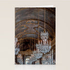 French Palace Chandeliers Stationery Card Gallery Image 2