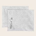 Abstract topography map line art pattern Placemat Gallery Image 1