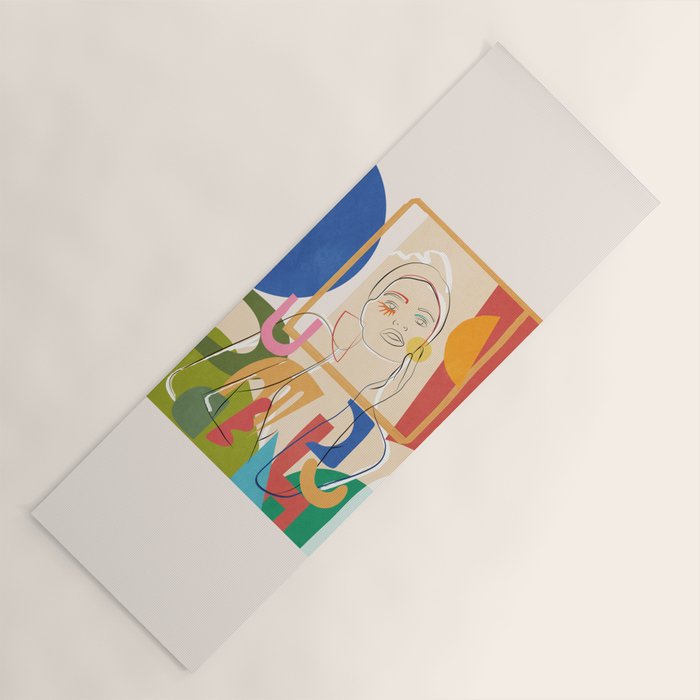 Abstract Woman 09 Yoga Mat Gallery Image 1