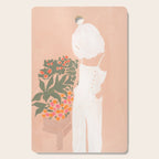 Flower Shoppe Girl Cutting Board Gallery Image 1