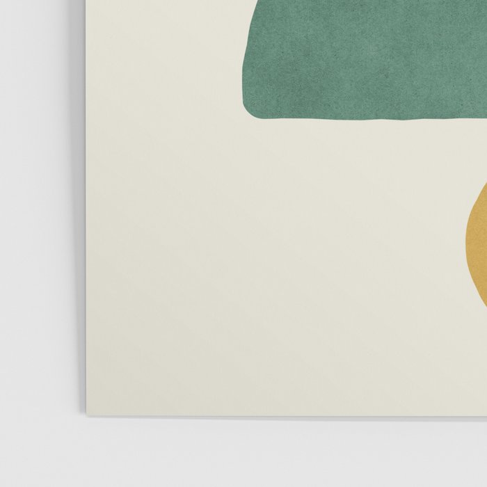 Half-circle Balance - Green Gold Poster Gallery Image 3