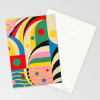 Barcelona Artists Inspired Abstract Geometry  Stationery Card Gallery Image 2