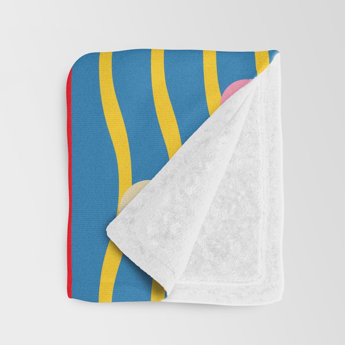 Barcelona Artists Inspired Abstract Geometry  Throw Blanket Gallery Image 3