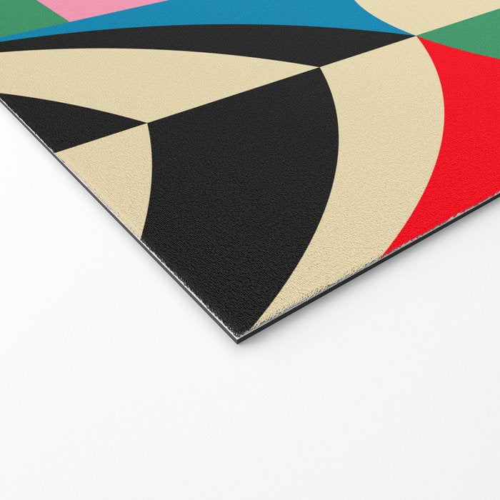 Barcelona Artists Inspired Abstract Geometry  Welcome Mat Gallery Image 2