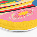 Barcelona Artists Inspired Abstract Geometry  Bath Mat Gallery Image 3