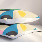 Barcelona Artists Inspired Abstract Geometry  Pillow Sham Gallery Image 3
