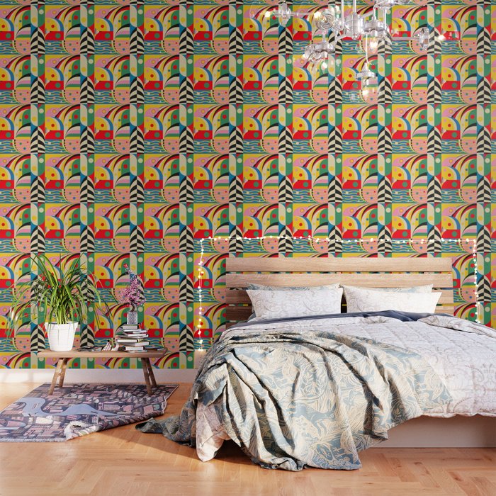 Barcelona Artists Inspired Abstract Geometry  Wallpaper Gallery Image 3