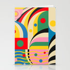 Barcelona Artists Inspired Abstract Geometry  Stationery Card Gallery Image 2