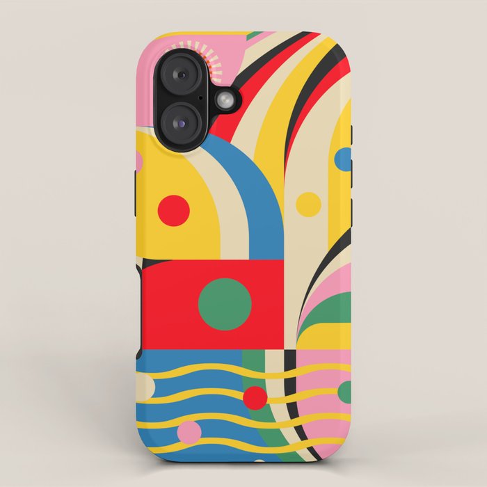 Barcelona Artists Inspired Abstract Geometry  iPhone Case Gallery Image 1